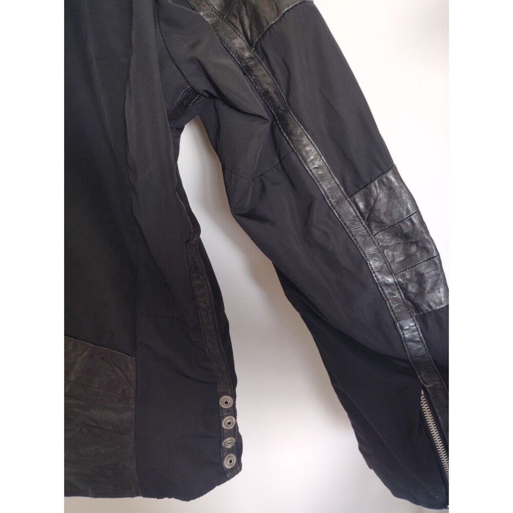 Vintage Diesel Moto Leather Jacket Unisex Medium Y2K Biker Black - Picture 7 of 11